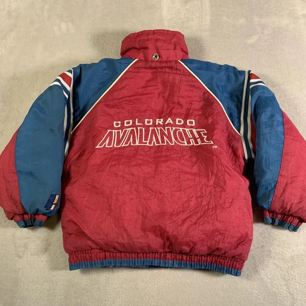 Colorado Avalanche Jacket Youth Small Reversible Red‎ Blue NHL Hockey Pro Tuff